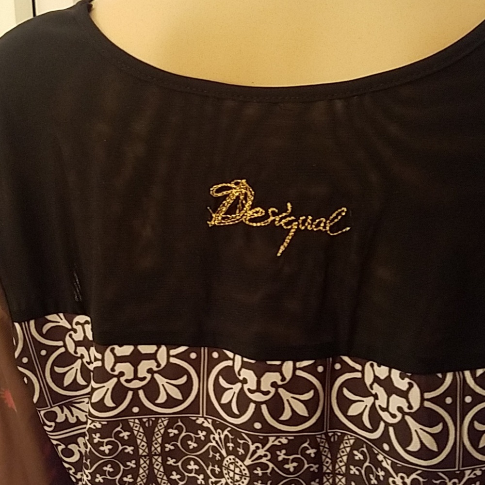 Desigual pullover Blouse  Sz Large New w/o tag! - Picture 6 of 8